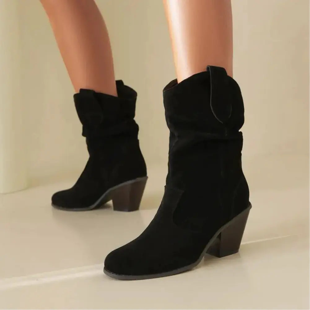 GR - Women's Western Cowboy Style Retro Fashion Boots
