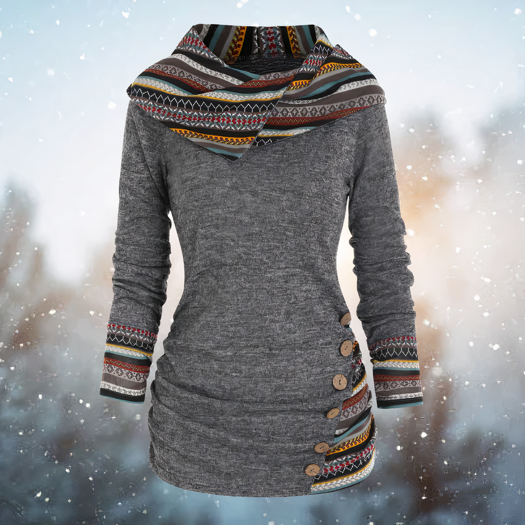 GR | Stilvoller Tribal Hoodie für Damen