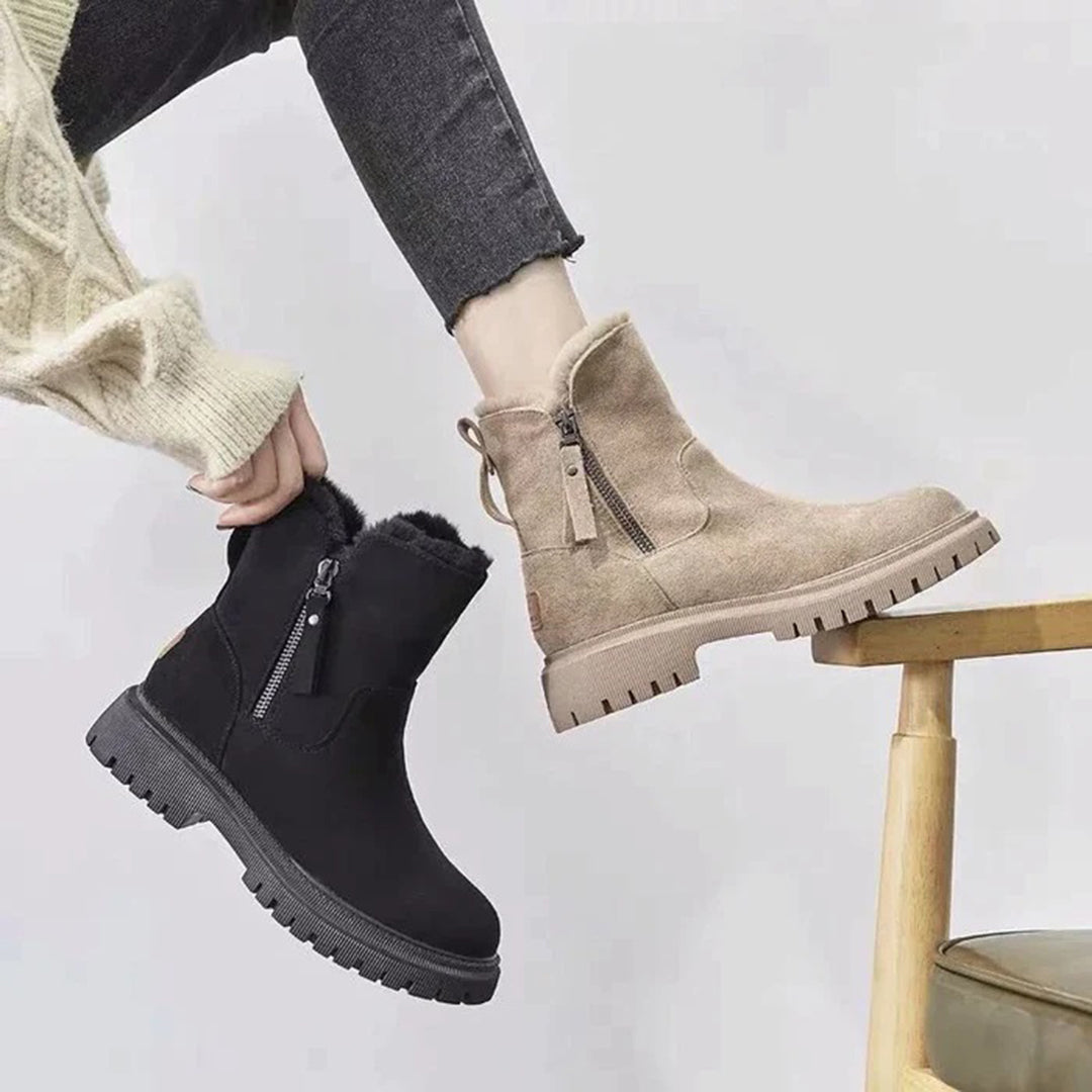 GR | Ankle boots - stylish zipper design for everyday wear