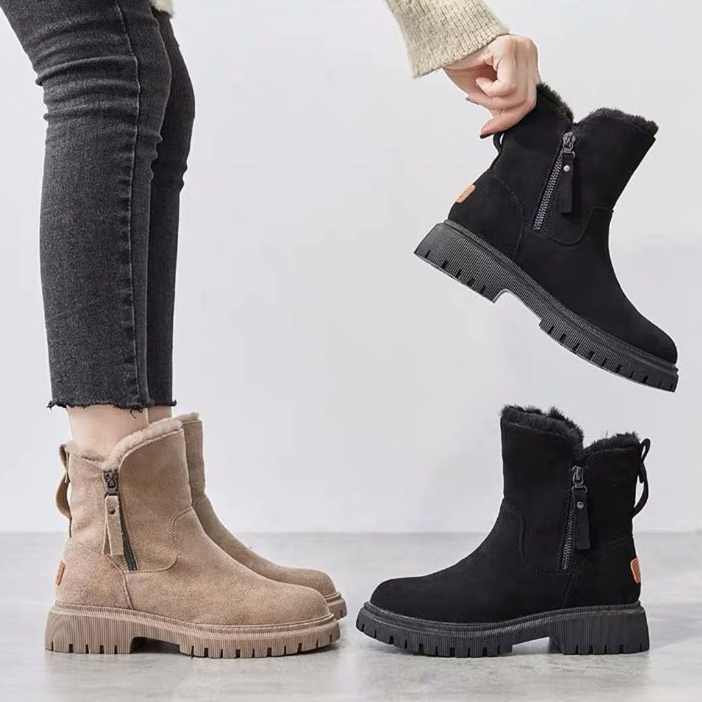 GR | Ankle boots - stylish zipper design for everyday wear