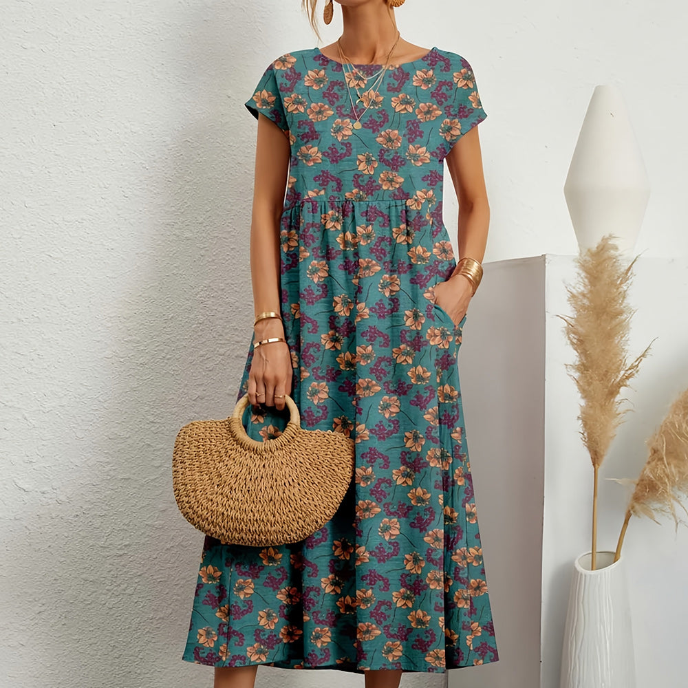 Luftkuss – Baumwoll-Leinenkleid mit Flair