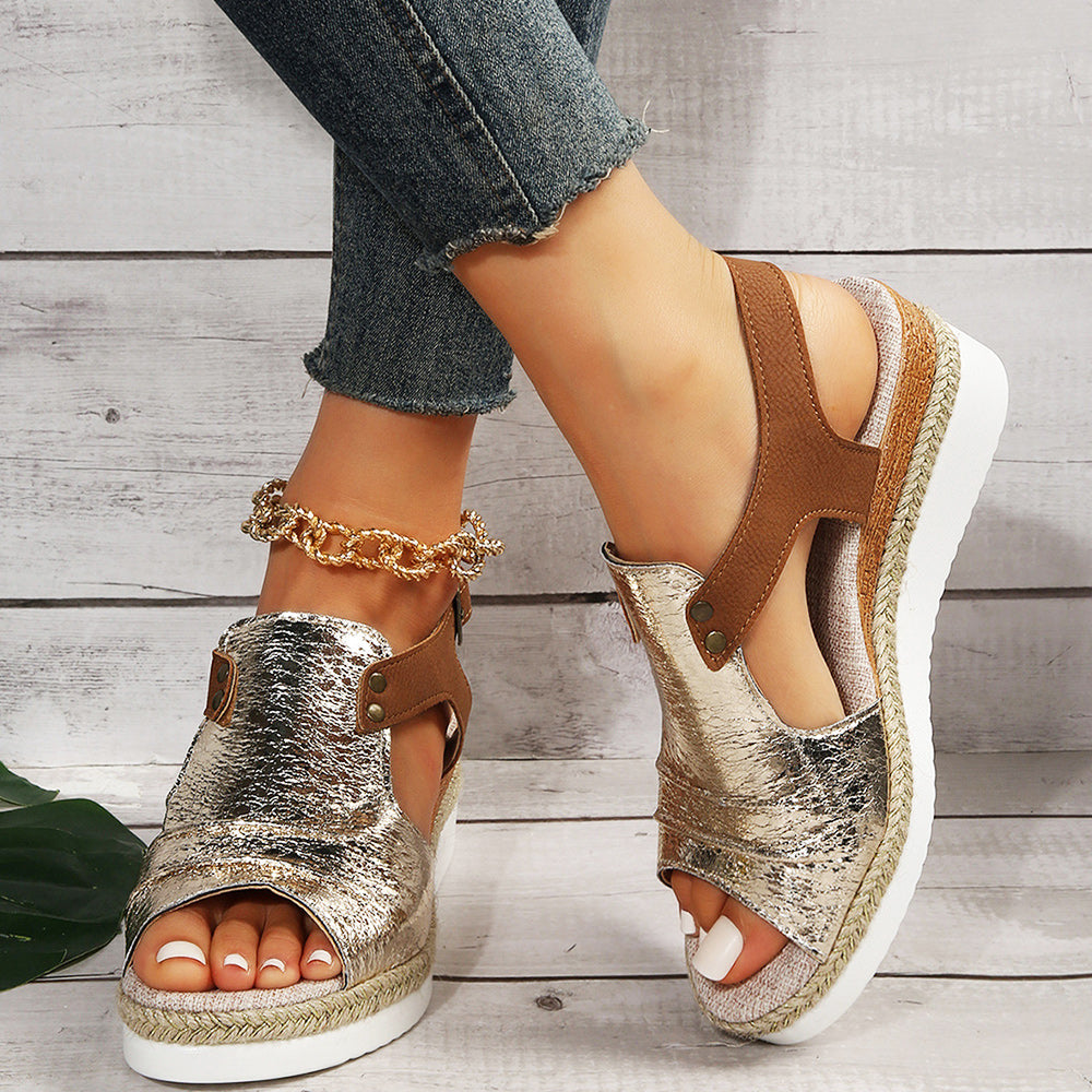 GR | New casual women's sandals with thick soles and fish mouth