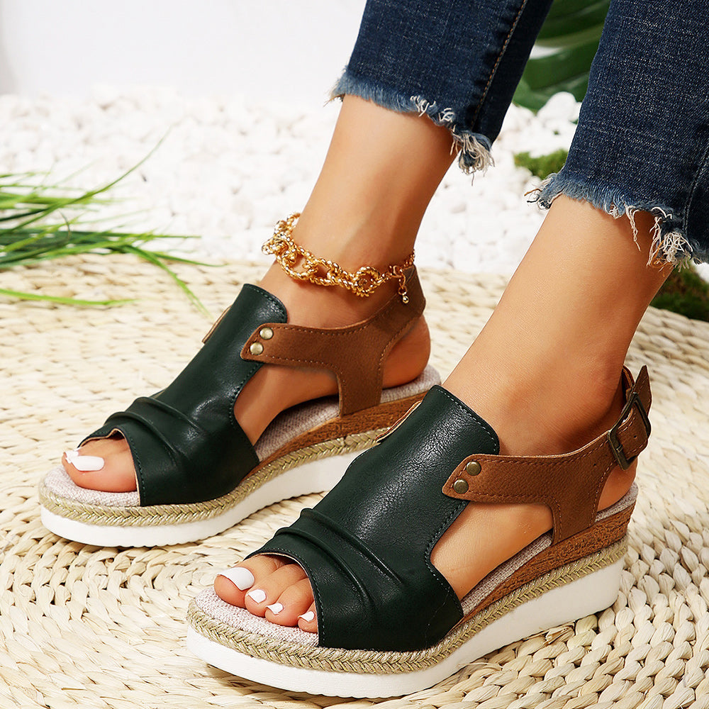 GR | New casual women's sandals with thick soles and fish mouth
