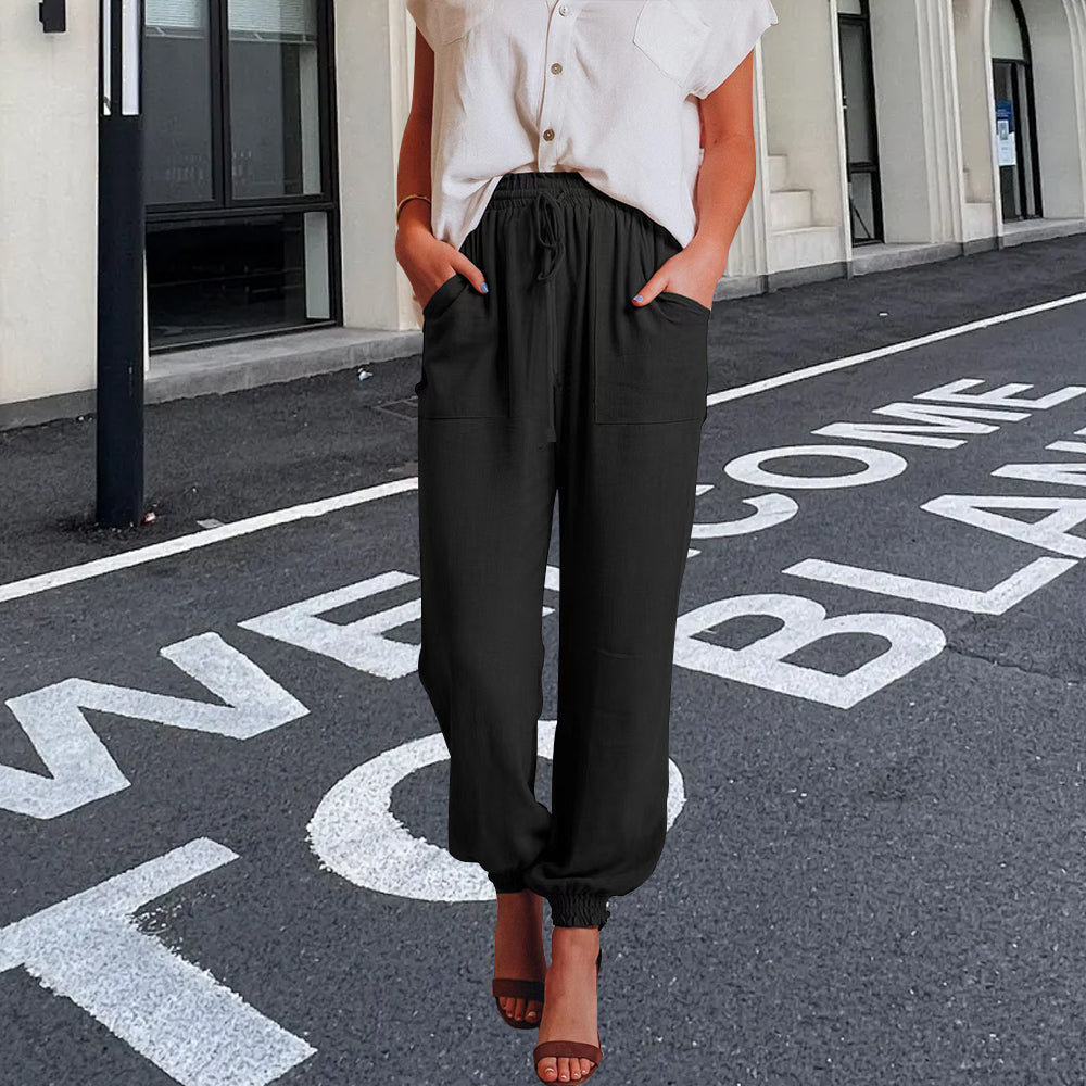 GR | elegante Damenhose mit Spitzenbein