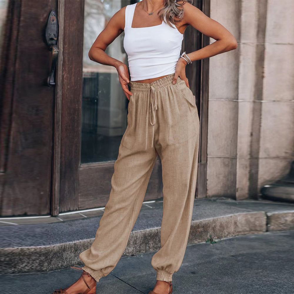 GR | elegante Damenhose mit Spitzenbein