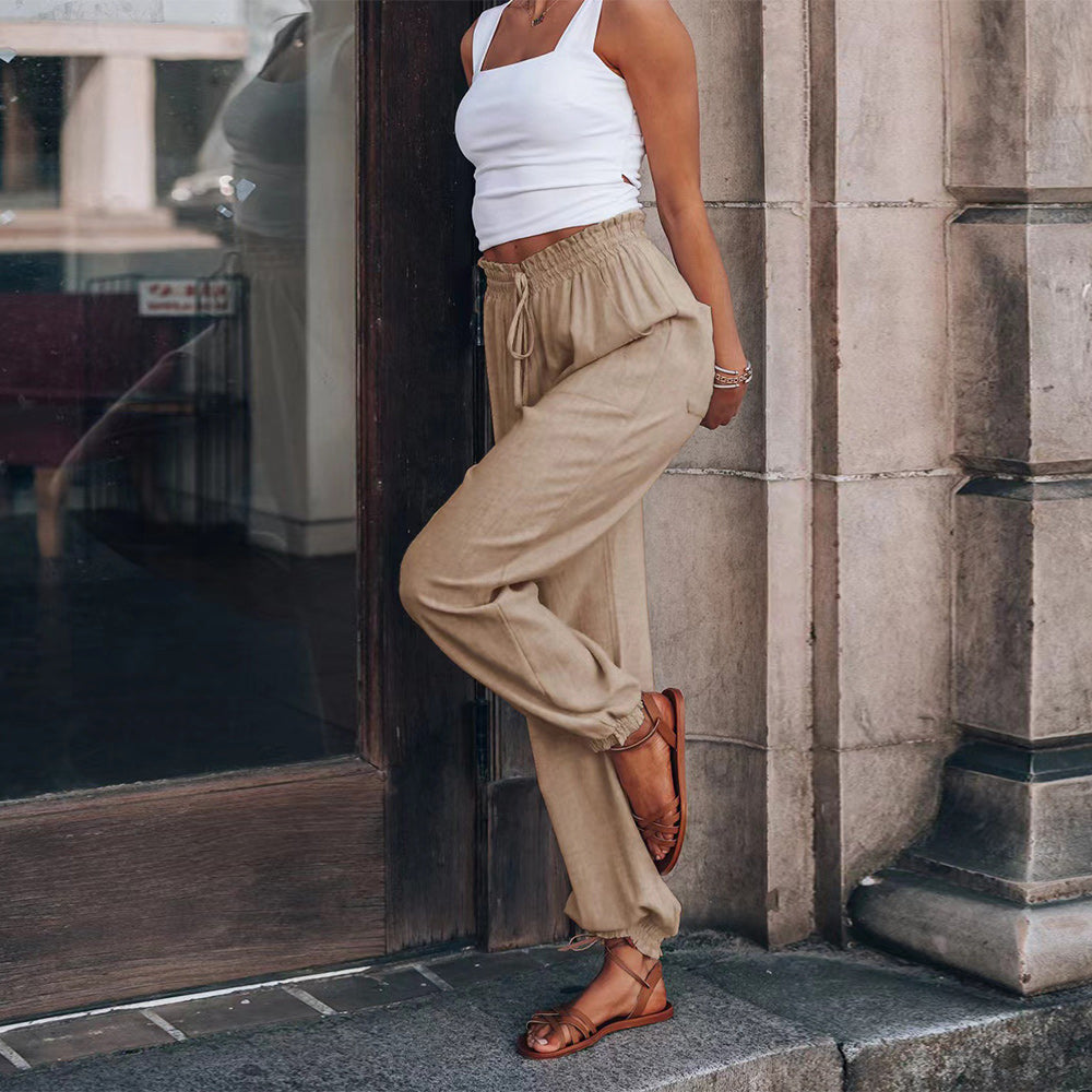 GR | elegante Damenhose mit Spitzenbein