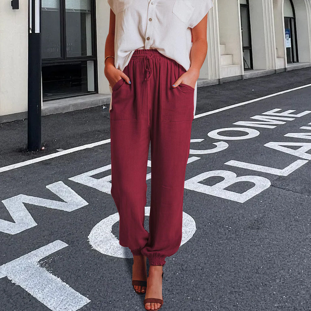 GR | elegante Damenhose mit Spitzenbein