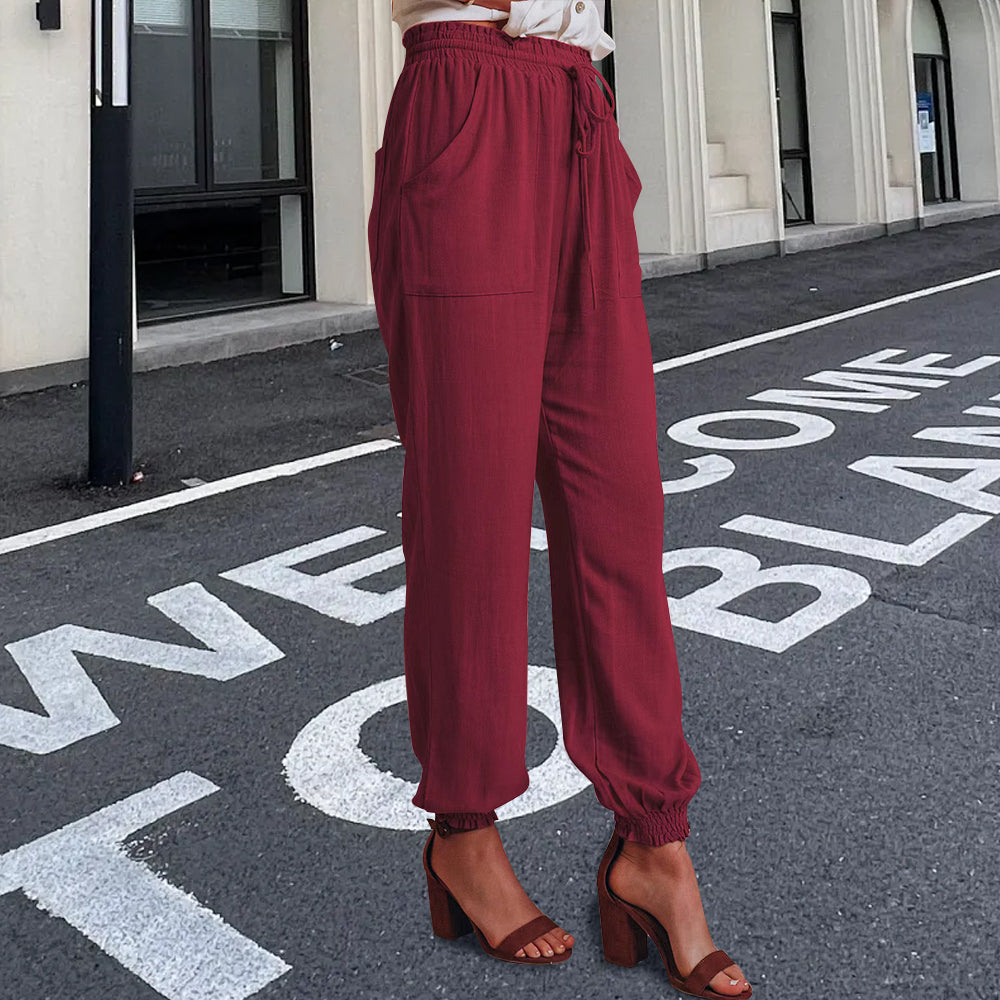 GR | elegante Damenhose mit Spitzenbein