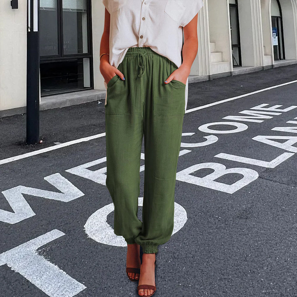 GR | elegante Damenhose mit Spitzenbein