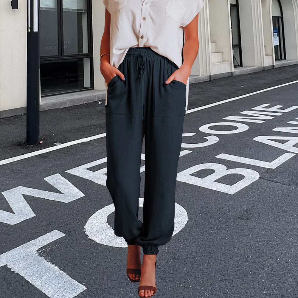 GR | elegante Damenhose mit Spitzenbein