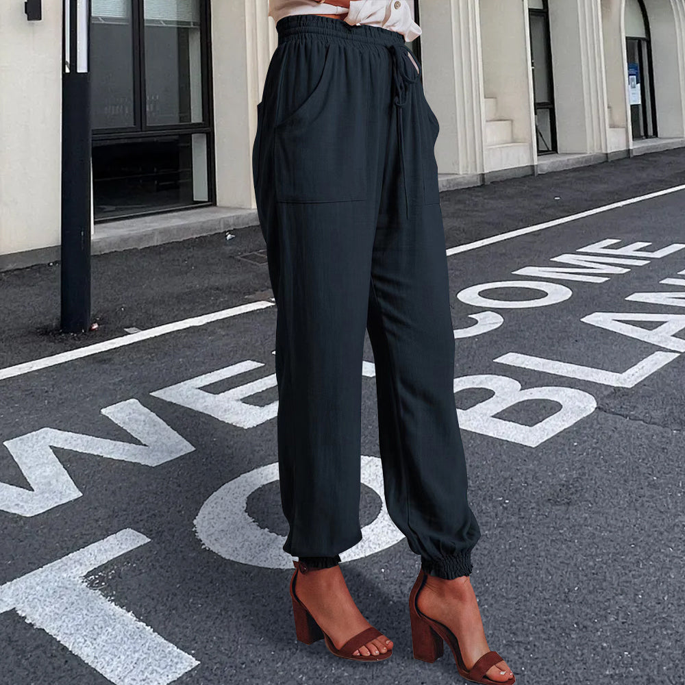 GR | elegante Damenhose mit Spitzenbein