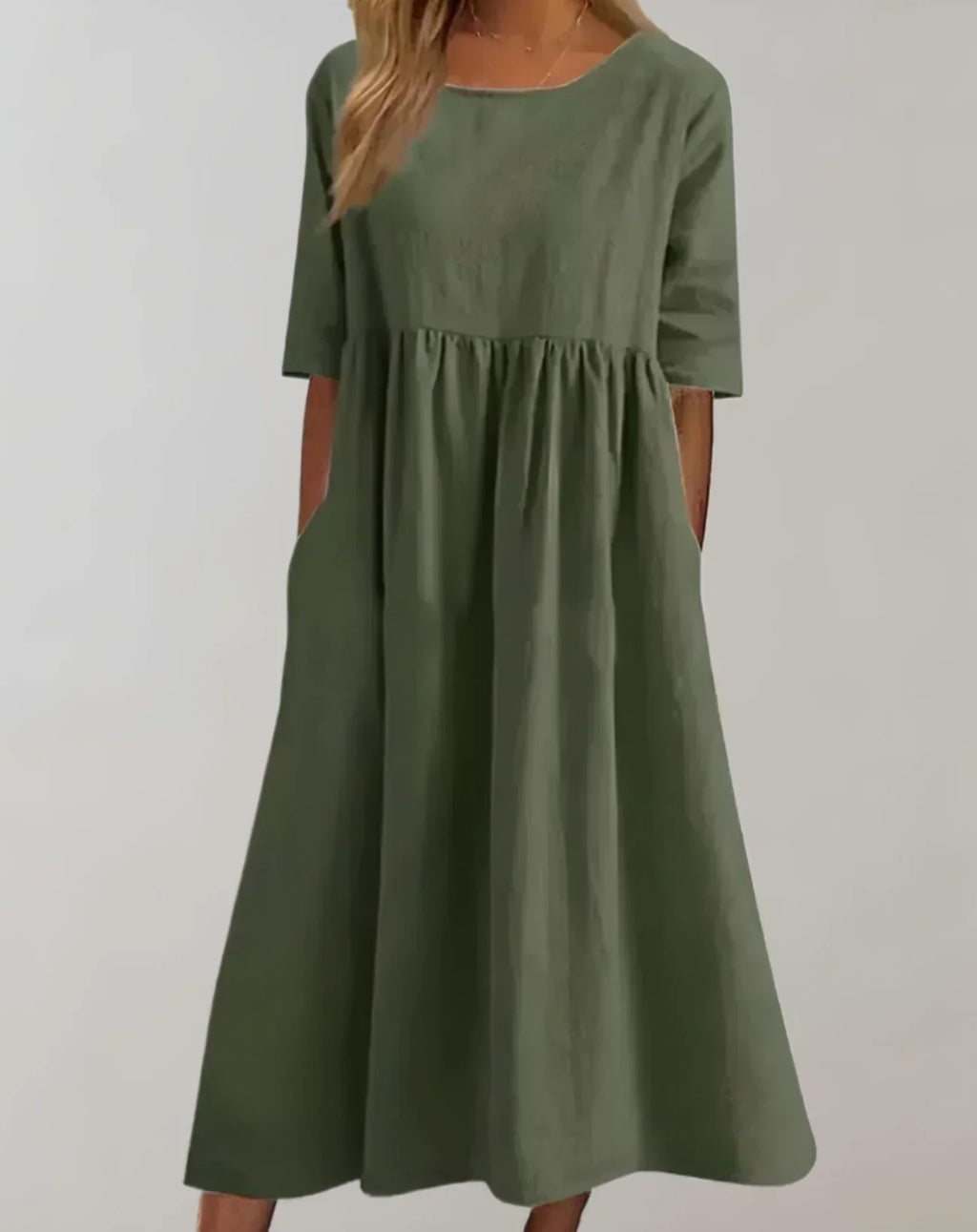 GR | Loose-fitting cotton dress