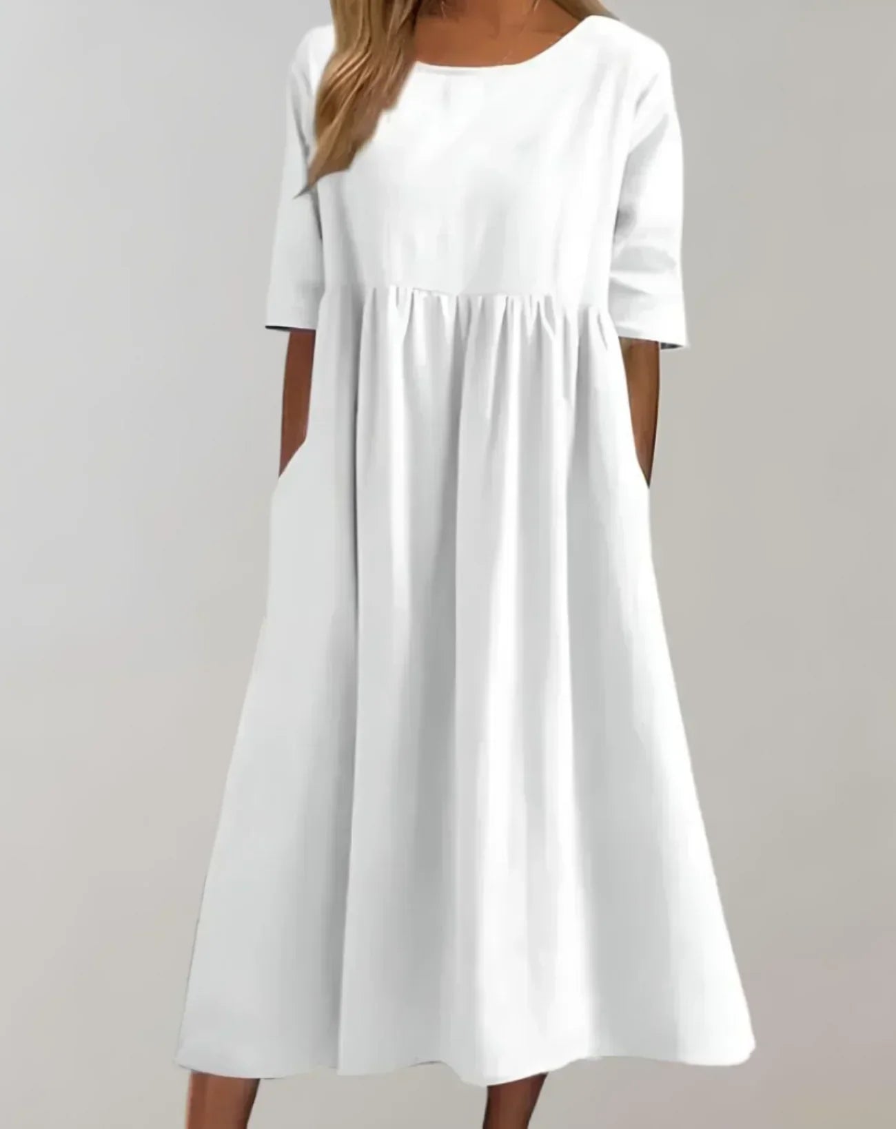 GR | Loose-fitting cotton dress