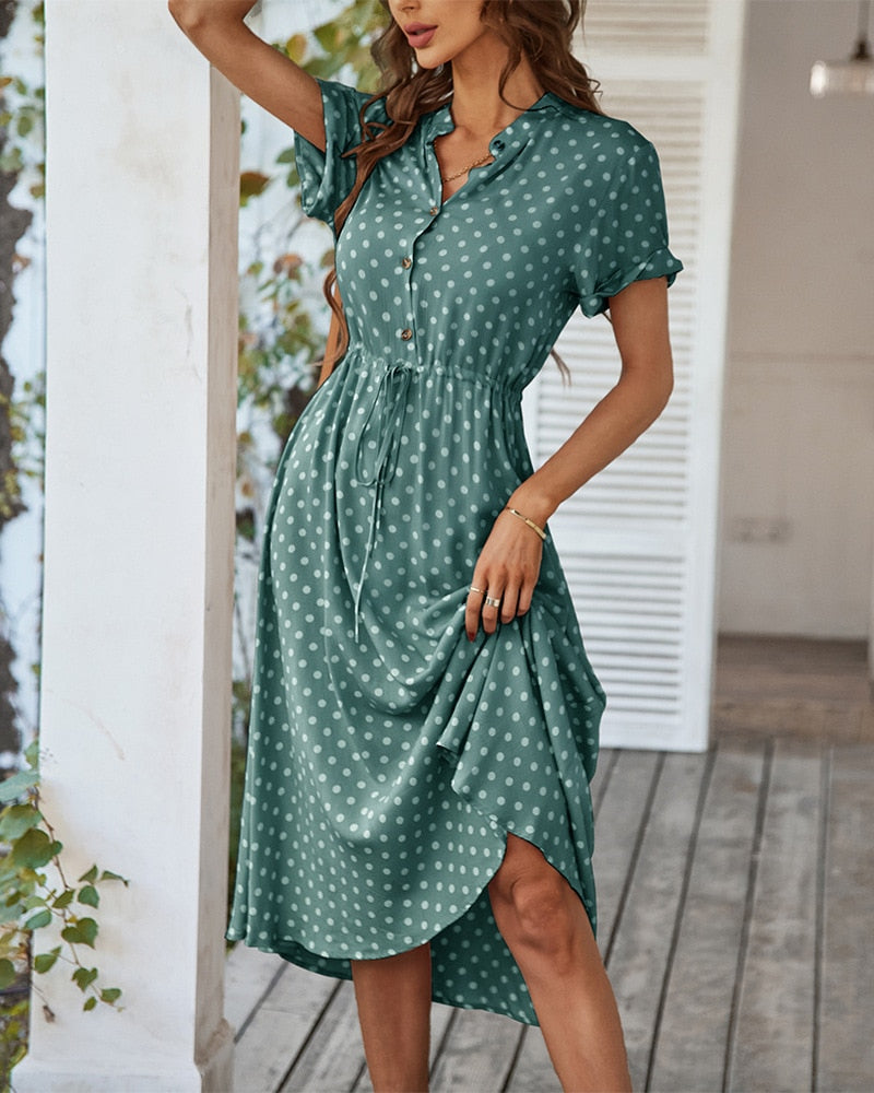 GR | Polka Dot Midi Kleid