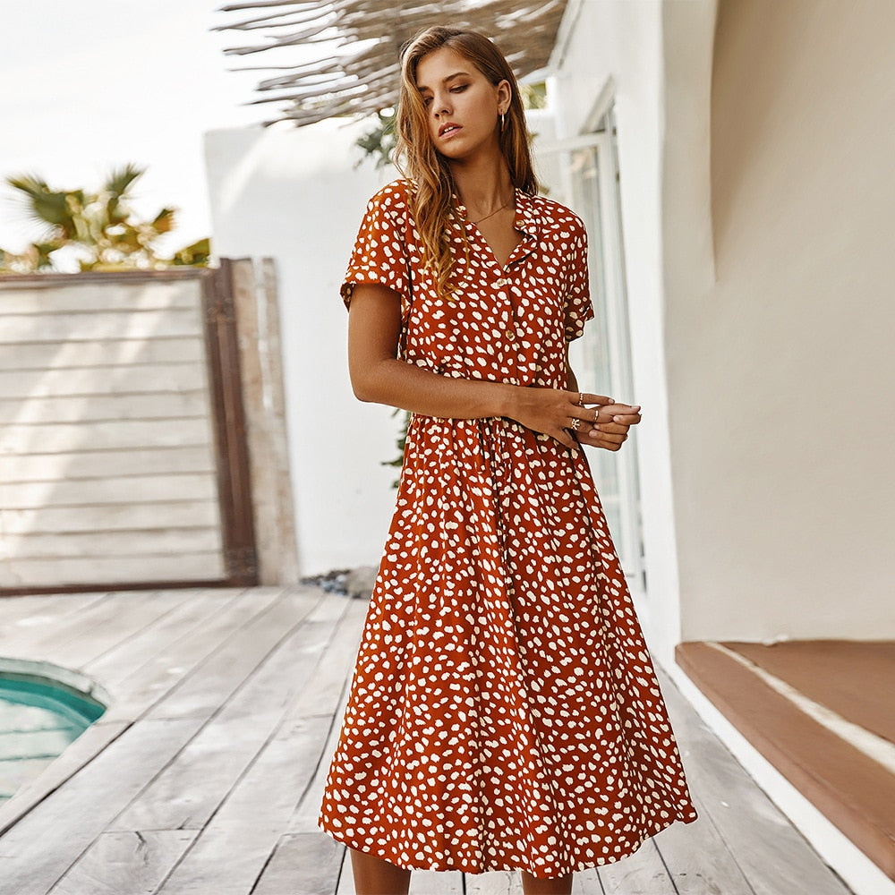 Dot dress for women