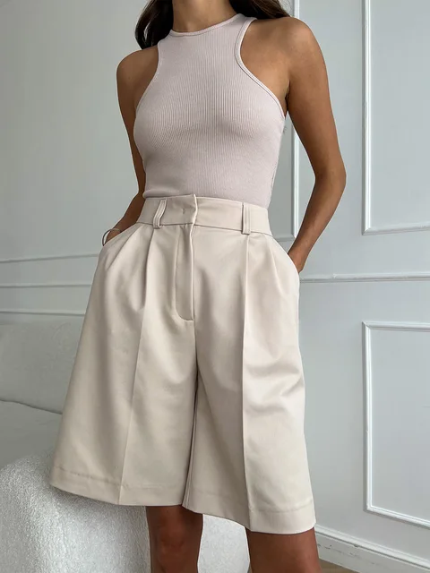 GR | High-waisted summer shorts for women