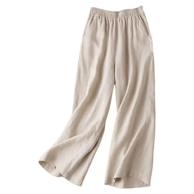 GR | Weite Leinen Baumwollhose