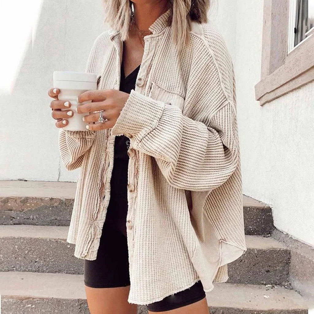 GR gerippte Strickjacke Elegance