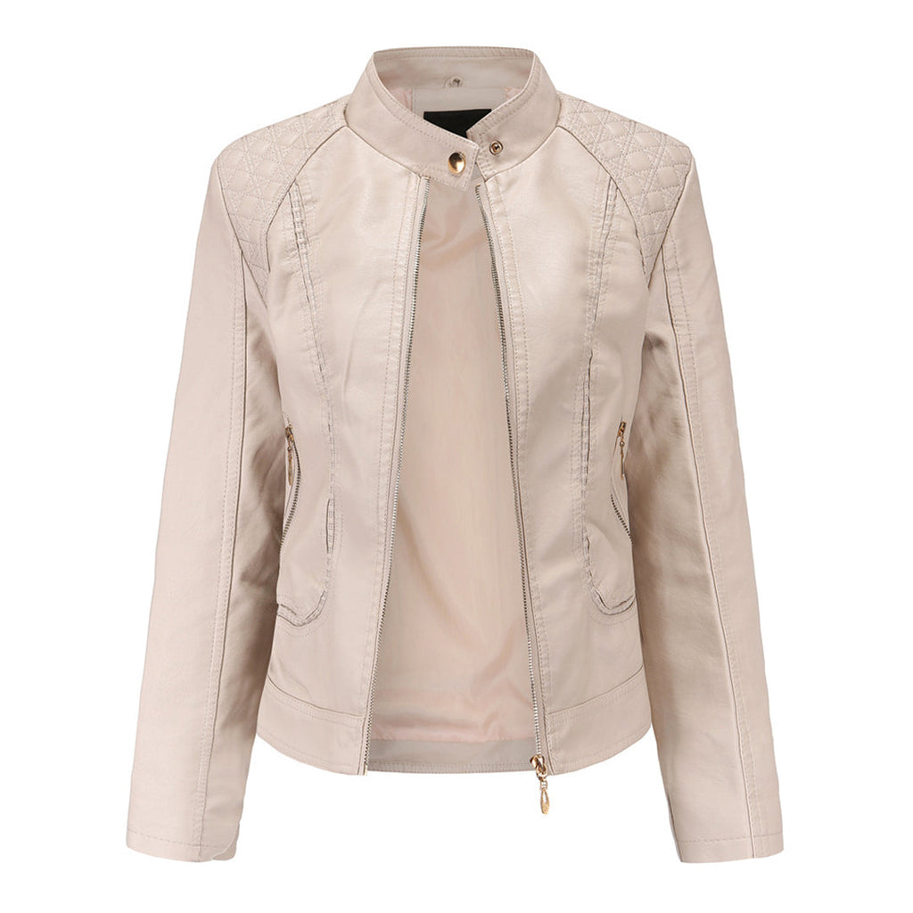 GR | Elegant leather jacket for women