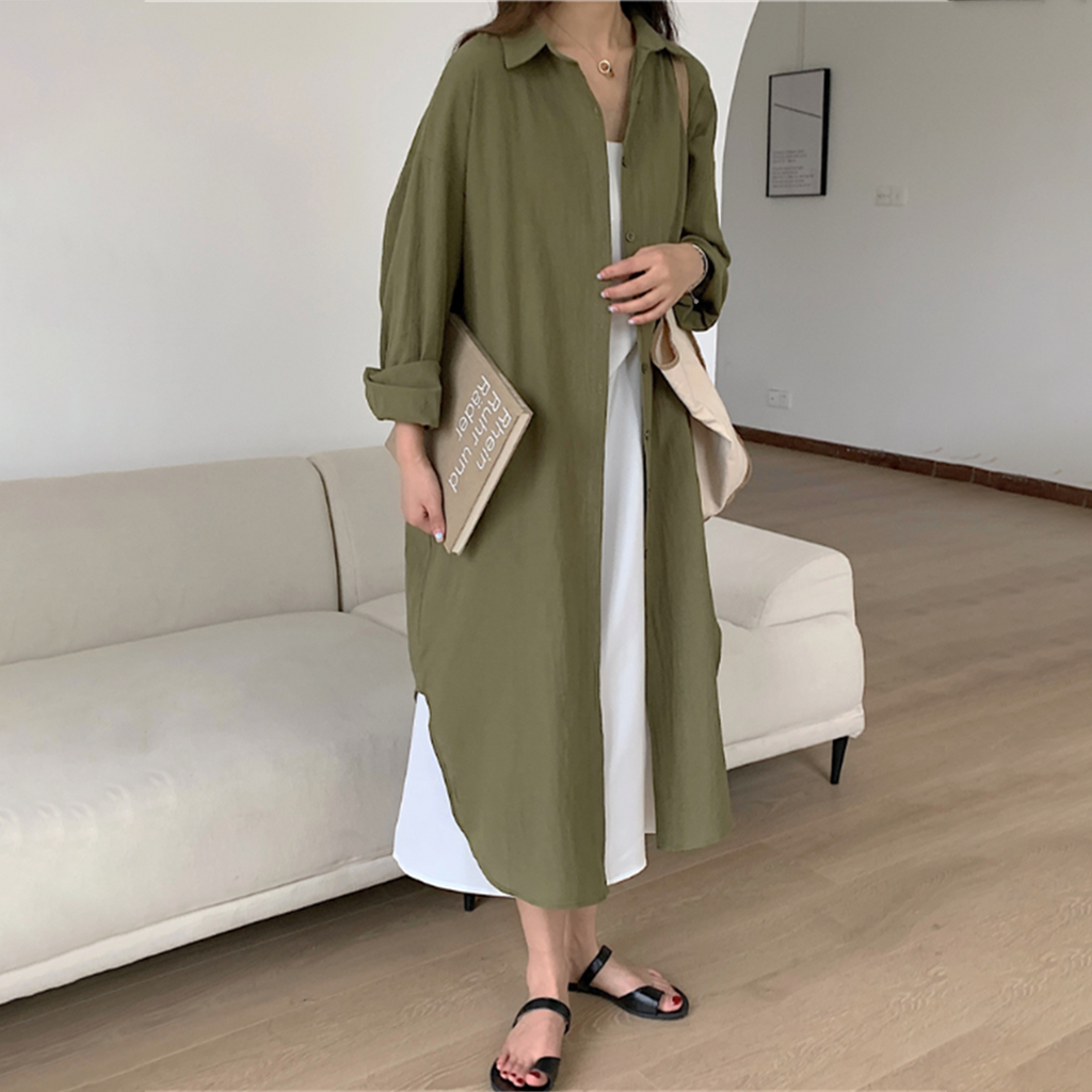 GR: Long shirt dress for stylish comfort