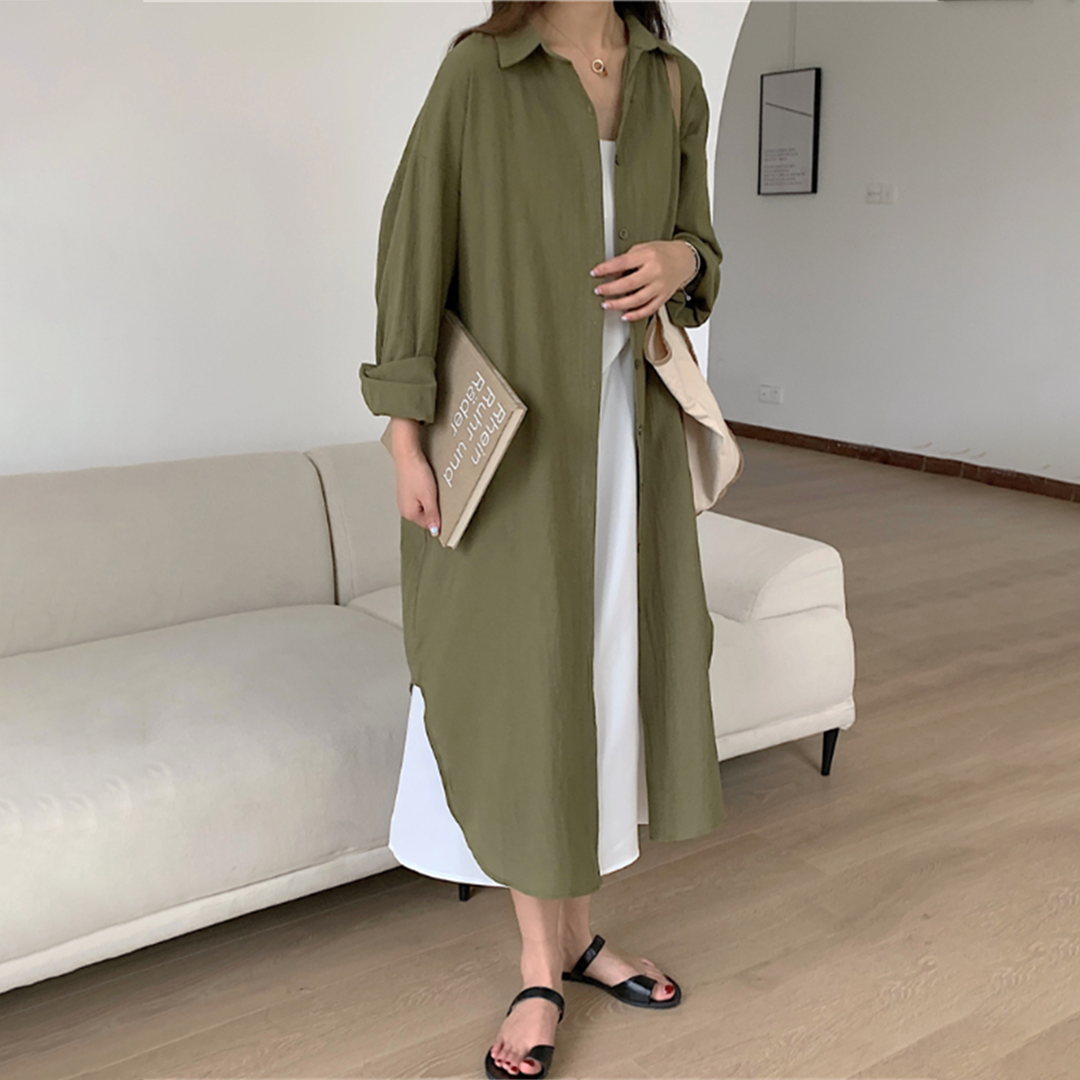 GR: Long shirt dress for stylish comfort