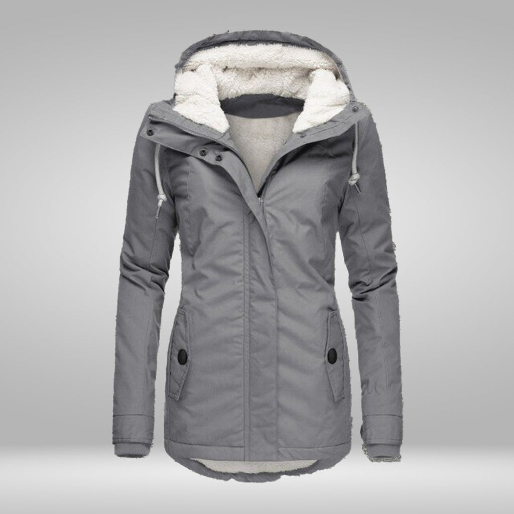 GR | Popular New Pleated Cotton Hooded Coat