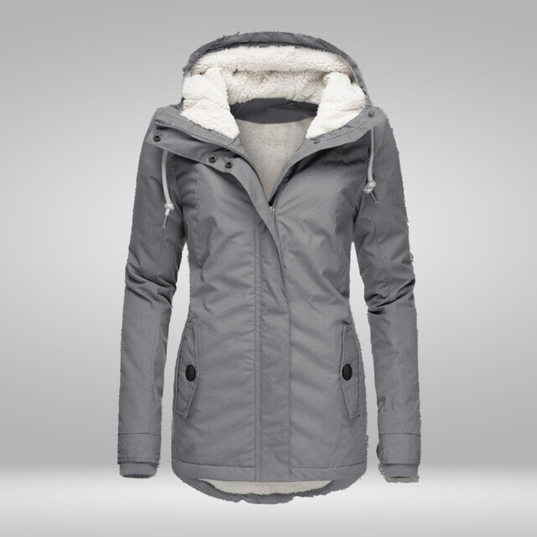 GR | Popular New Pleated Cotton Hooded Coat