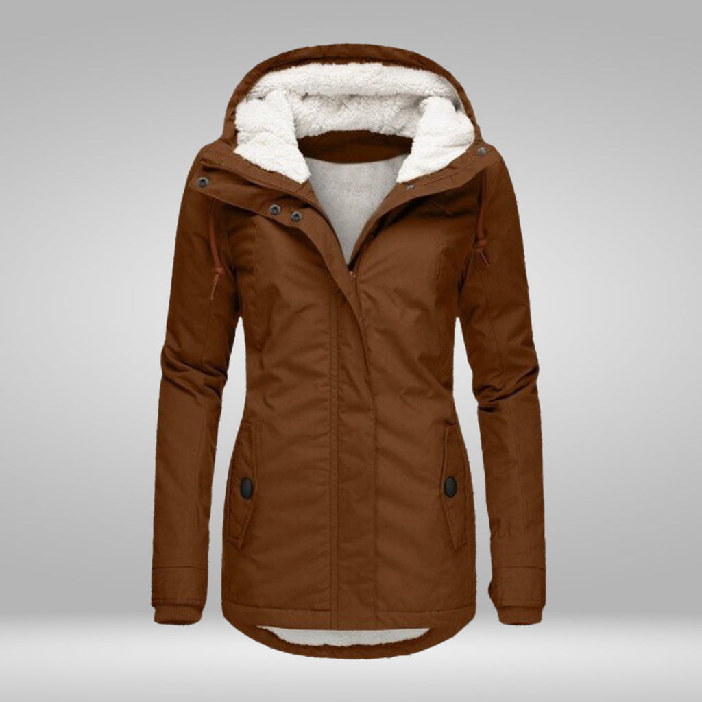 GR | Popular New Pleated Cotton Hooded Coat
