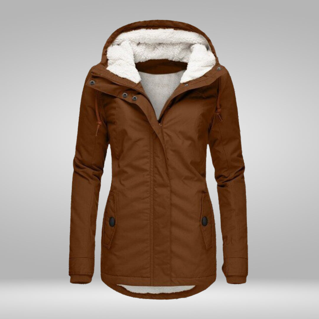 GR | Popular New Pleated Cotton Hooded Coat