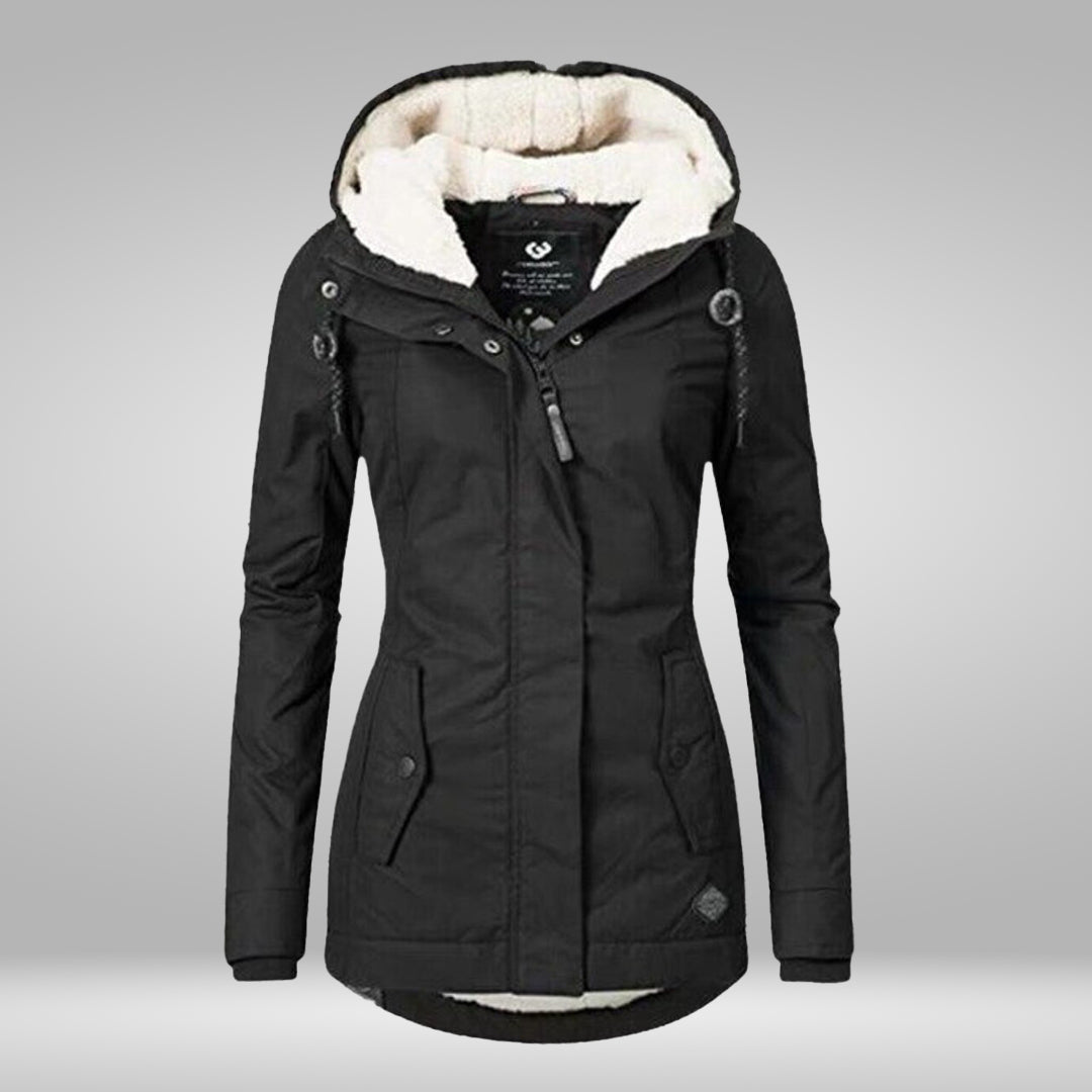 GR | Popular New Pleated Cotton Hooded Coat