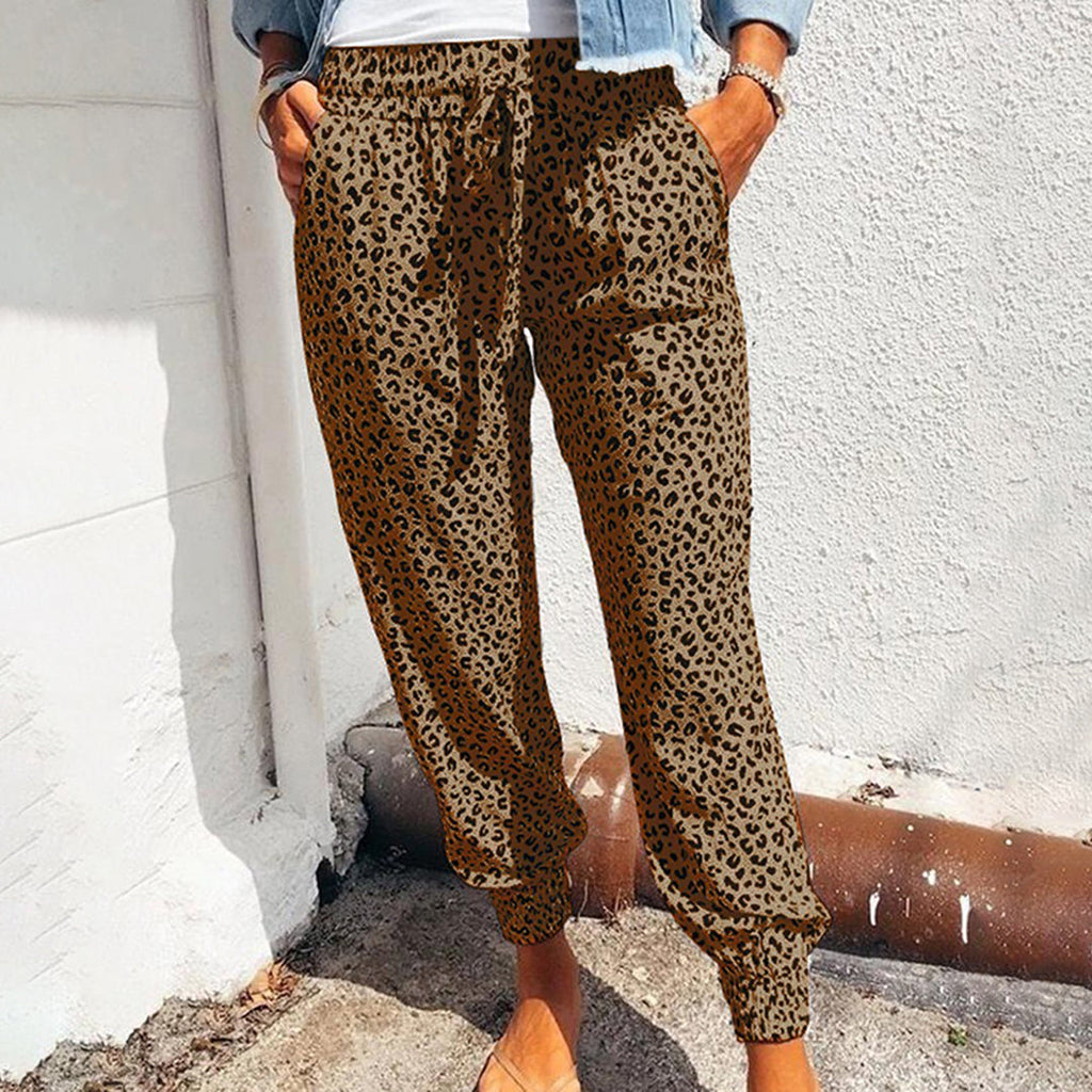 GR | Stilvolle Hosen mit Leopardenmuster für Frauen
