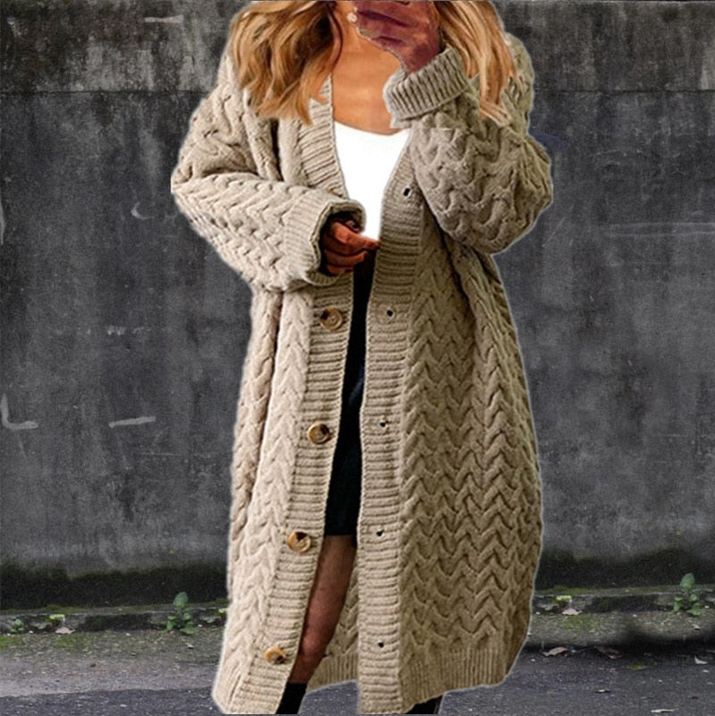 GR | Modischer Longstrickcardigan