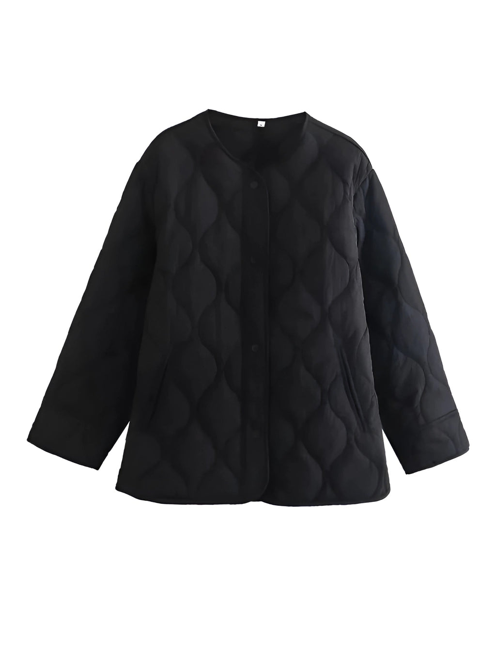 GR | Warm round neck long sleeve jacket