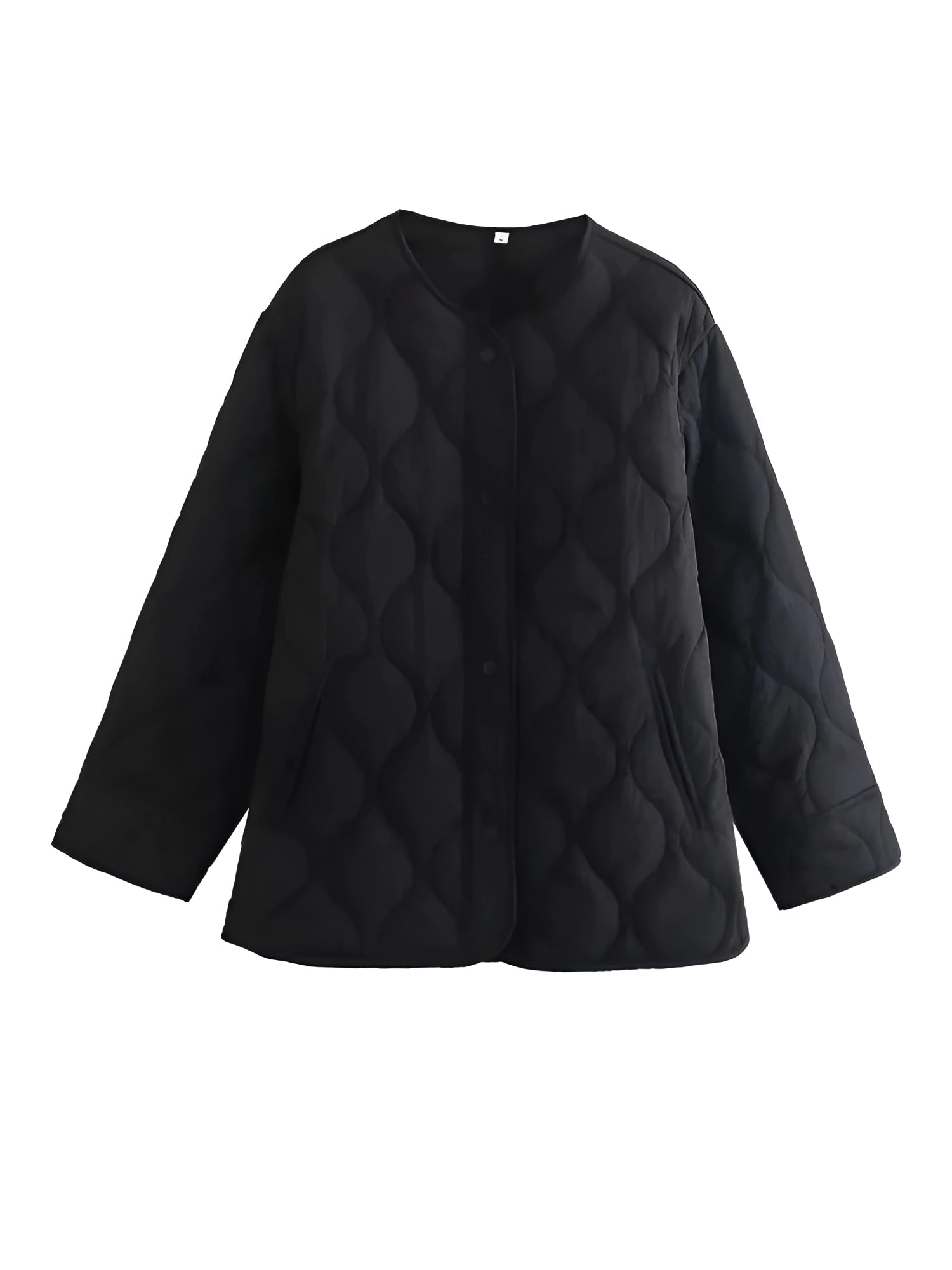 GR | Warm round neck long sleeve jacket