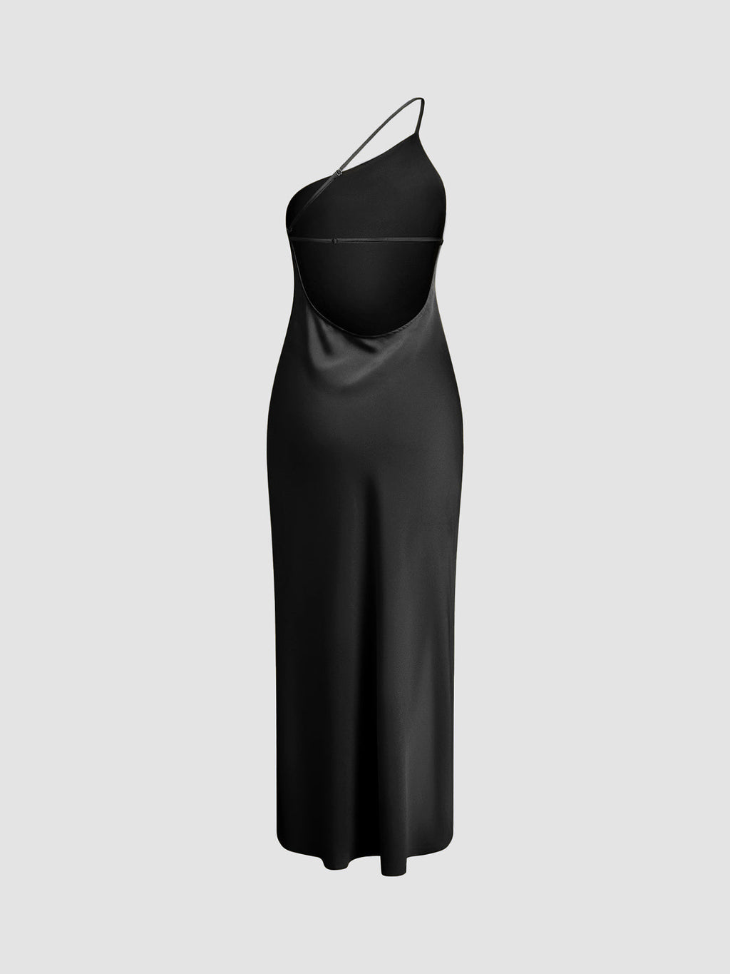 GR | Satin Maxi Dress with Open Back