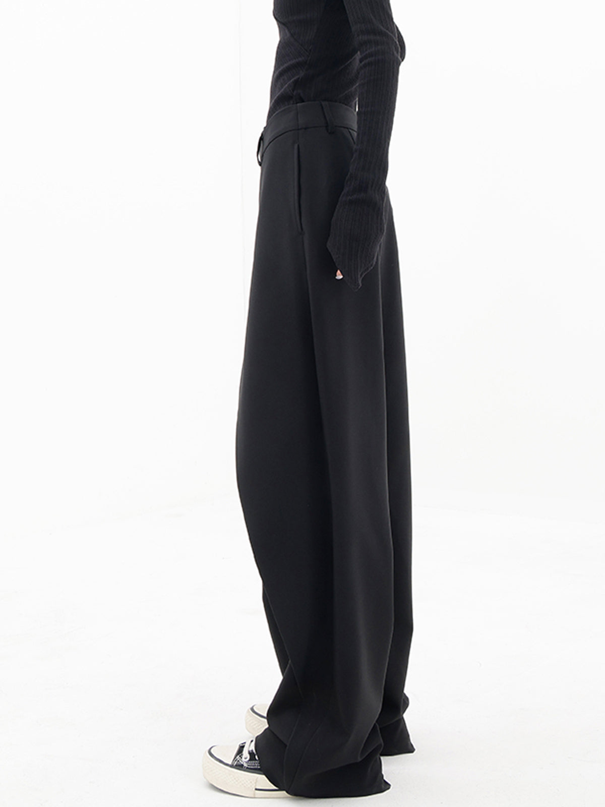 GR - Trendige Asymmetrische Baggy Hose - Damen Bequeme Haremshose