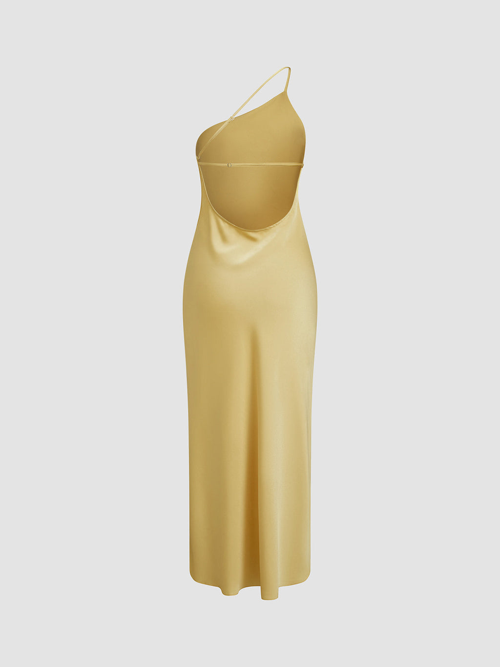 GR | Satin Maxi Dress with Open Back