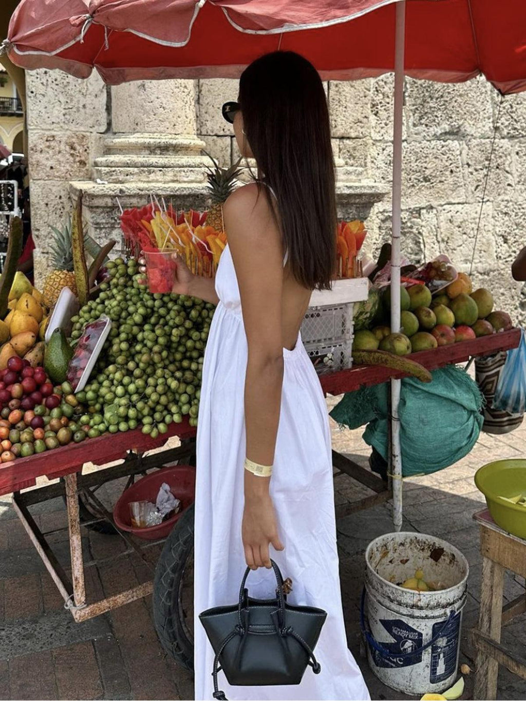 GR | Damen Leinen Midi Kleid Atmungsaktiv & Stilvoll