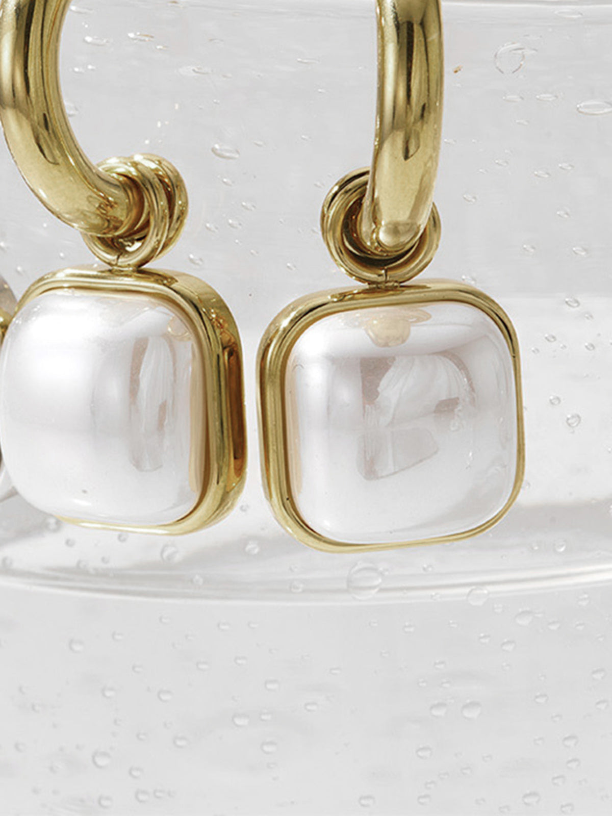 GR | Pearl Square Earrings for Women