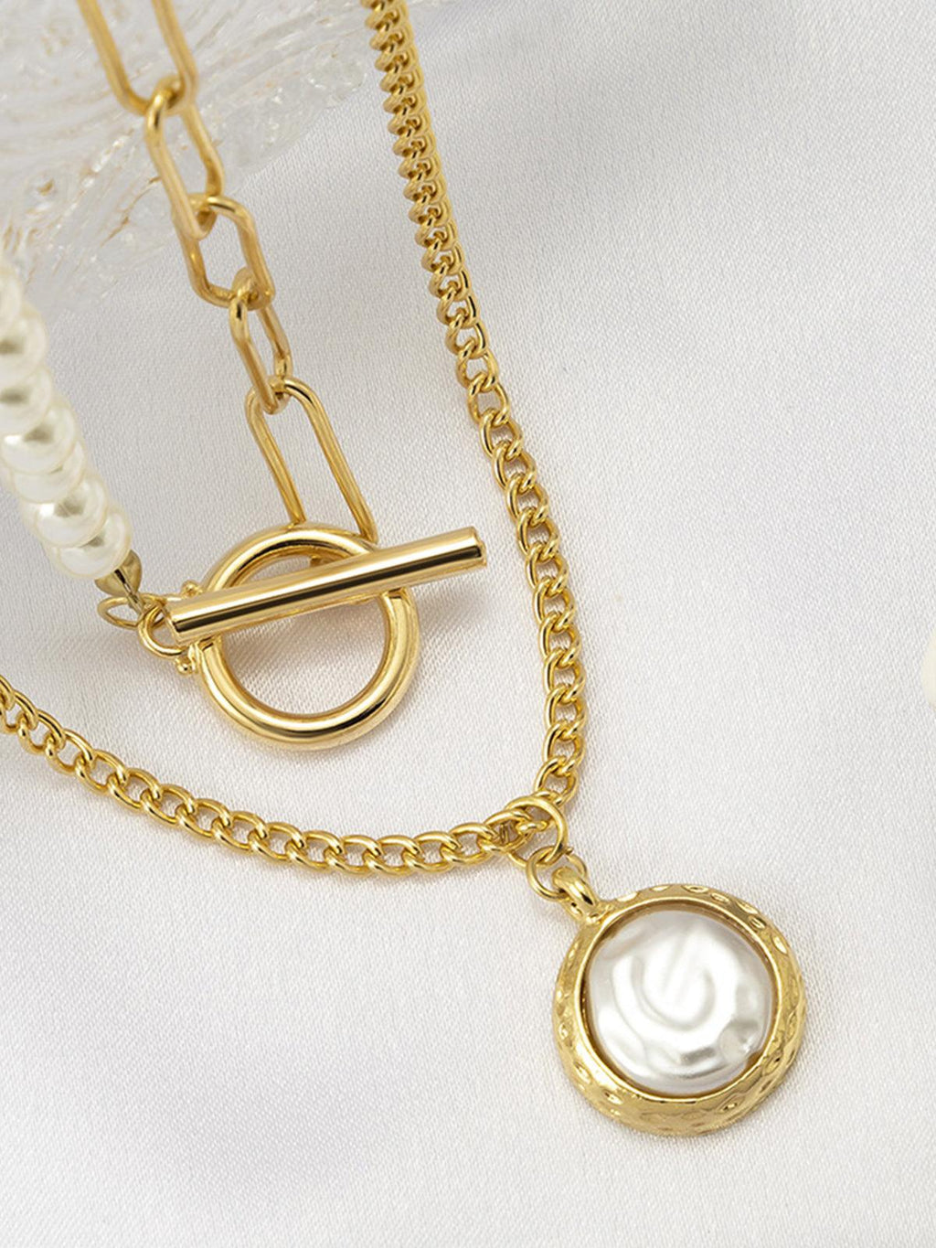 GR | Faux Pearl Jewelry Necklace