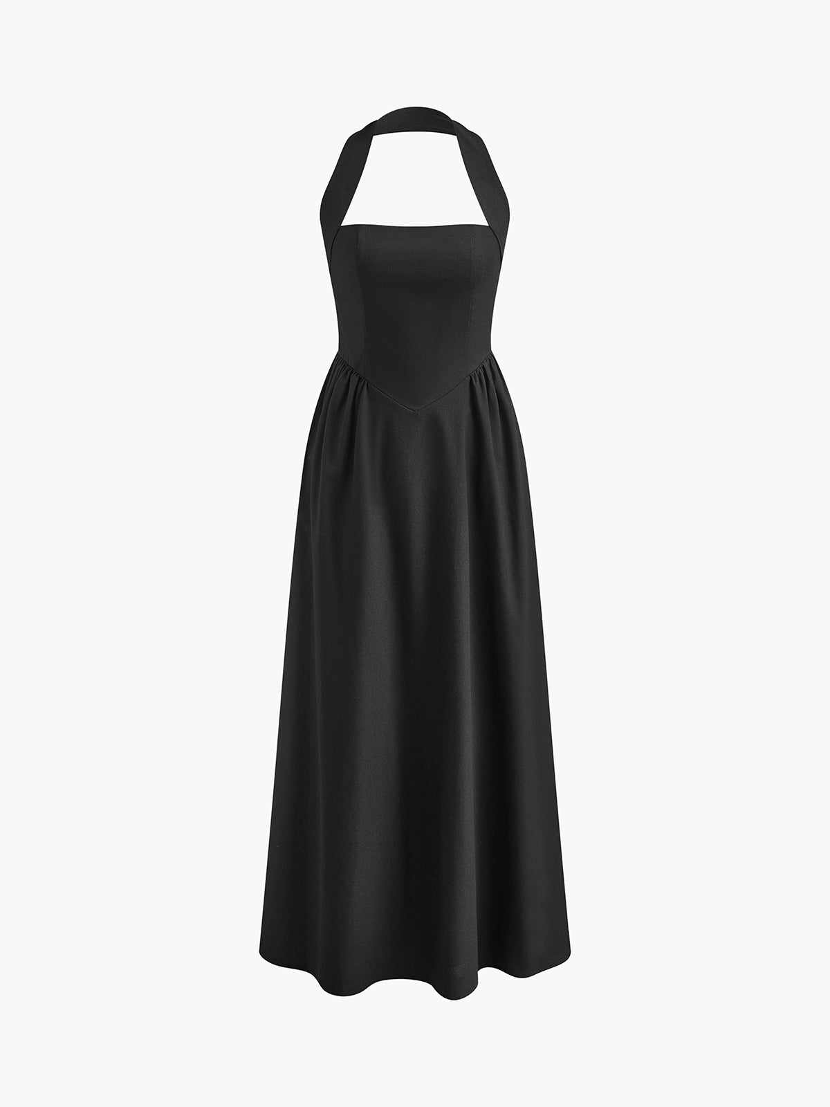 GR | Cotton & Linen Strappy A-Line Long Dress