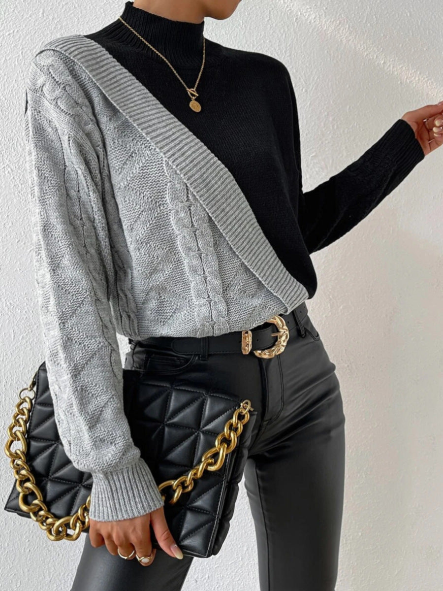 GR - Casual asymmetrical women's sweater