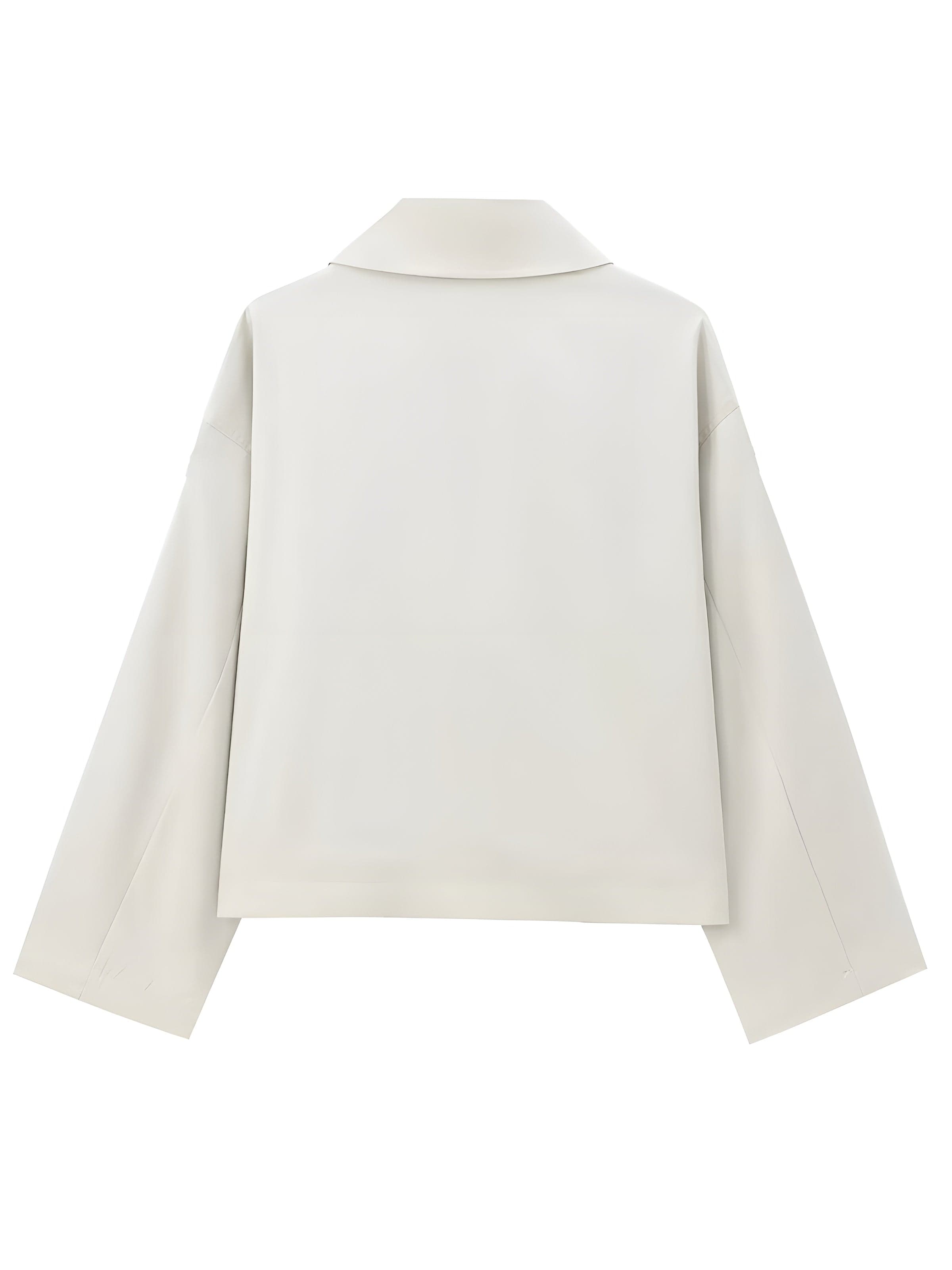 GR | Short Double-Breasted Trench Coat Elegant & Timeless