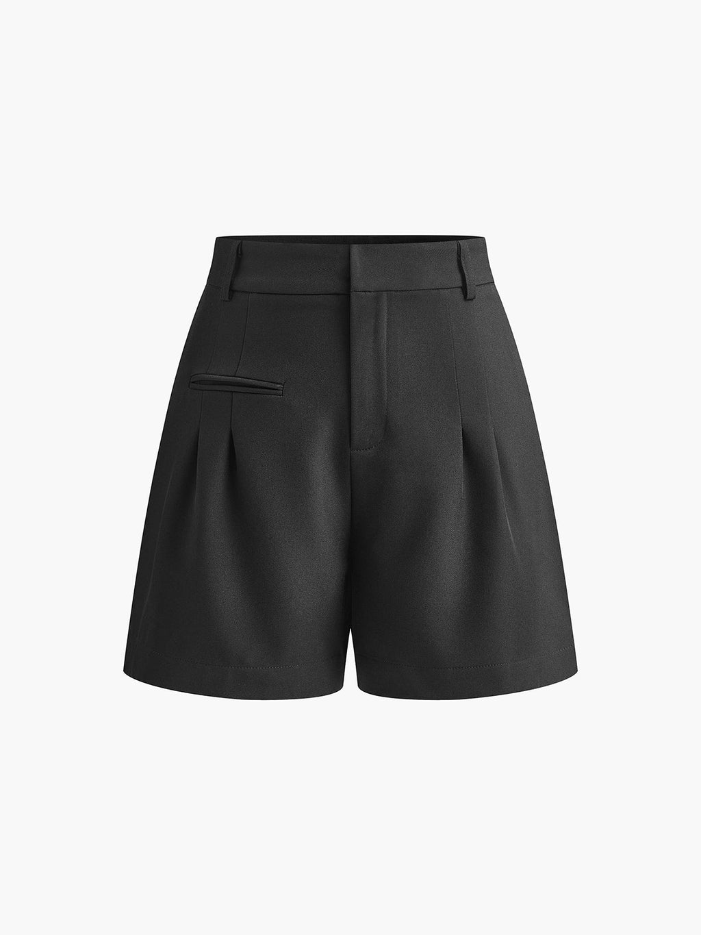 GR | Semi Transparent Mittlere Taille Kurze Hosen Ohne Gürtel