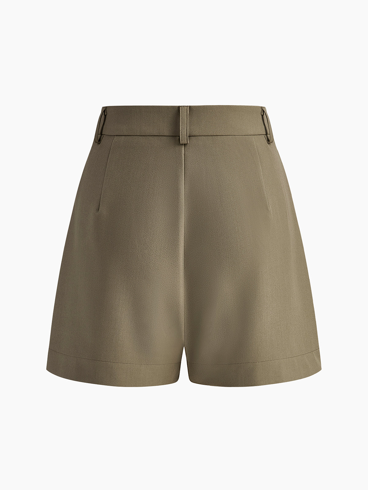GR | Semi Transparent Mittlere Taille Kurze Hosen Ohne Gürtel