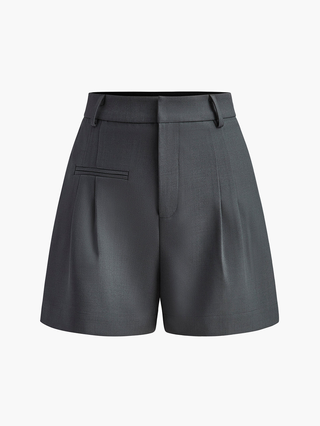 GR | Semi Transparent Mittlere Taille Kurze Hosen Ohne Gürtel