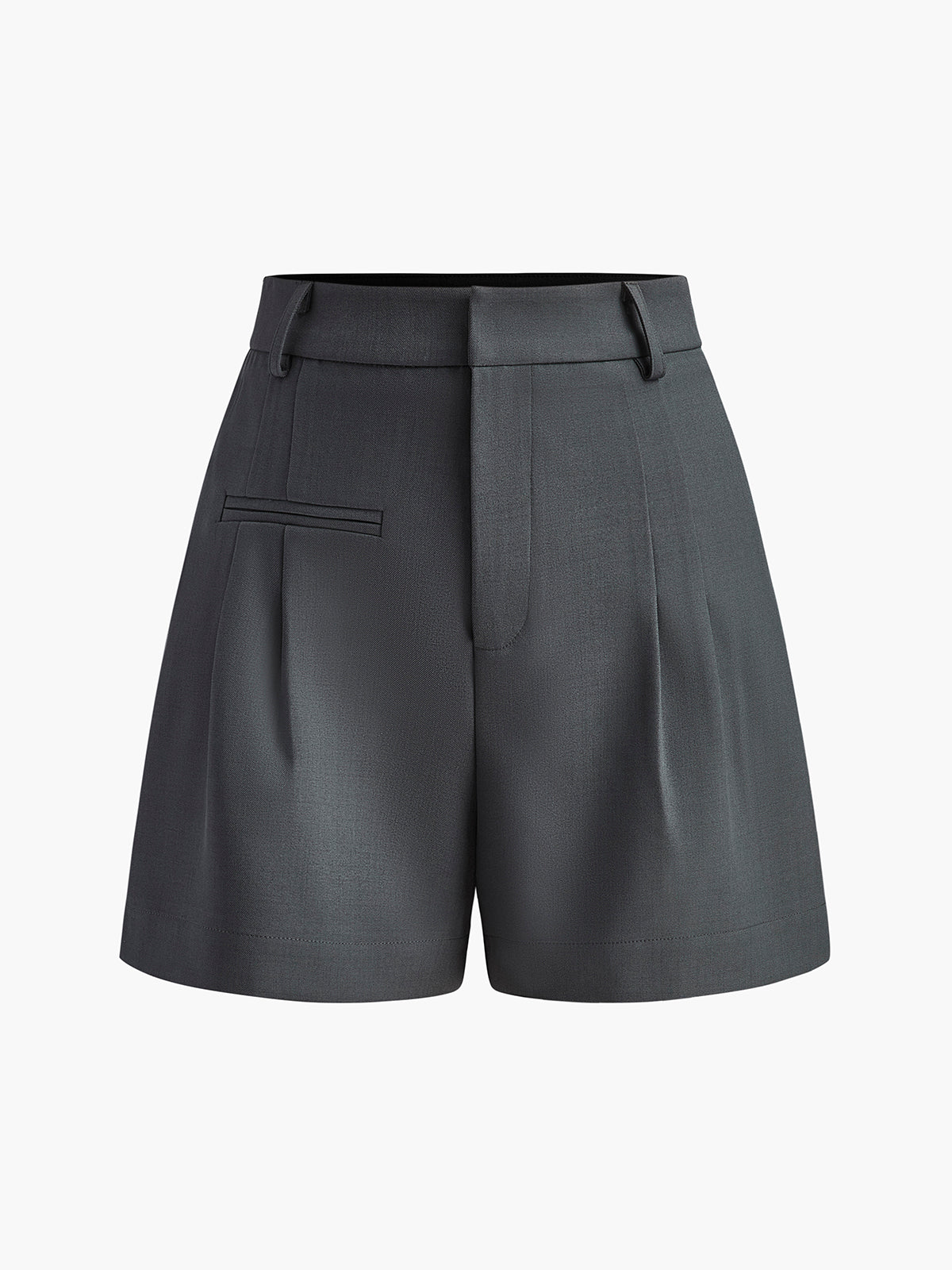 GR | Semi Transparent Mittlere Taille Kurze Hosen Ohne Gürtel