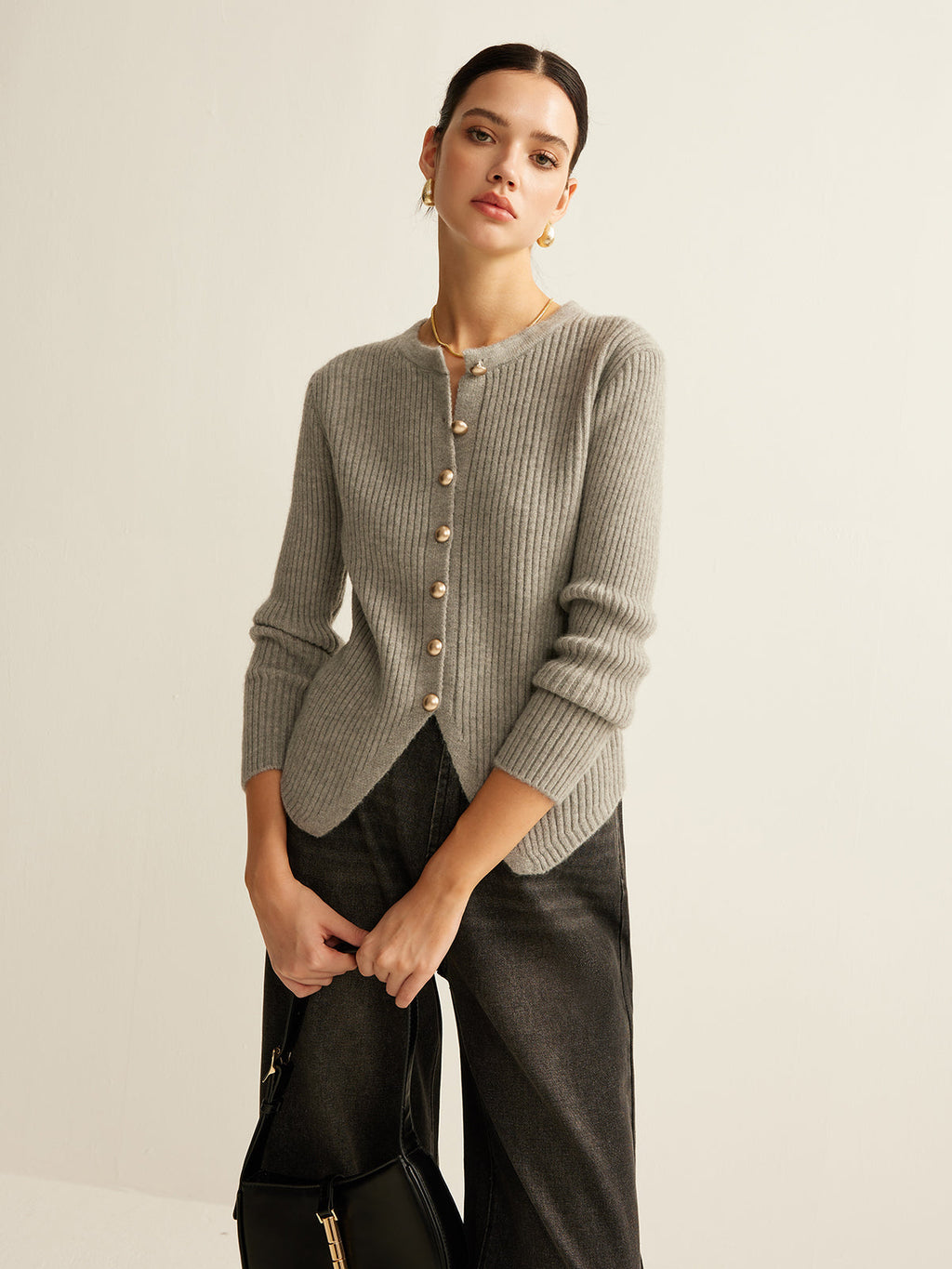 GR | Damen Pullover mit Knöpfen