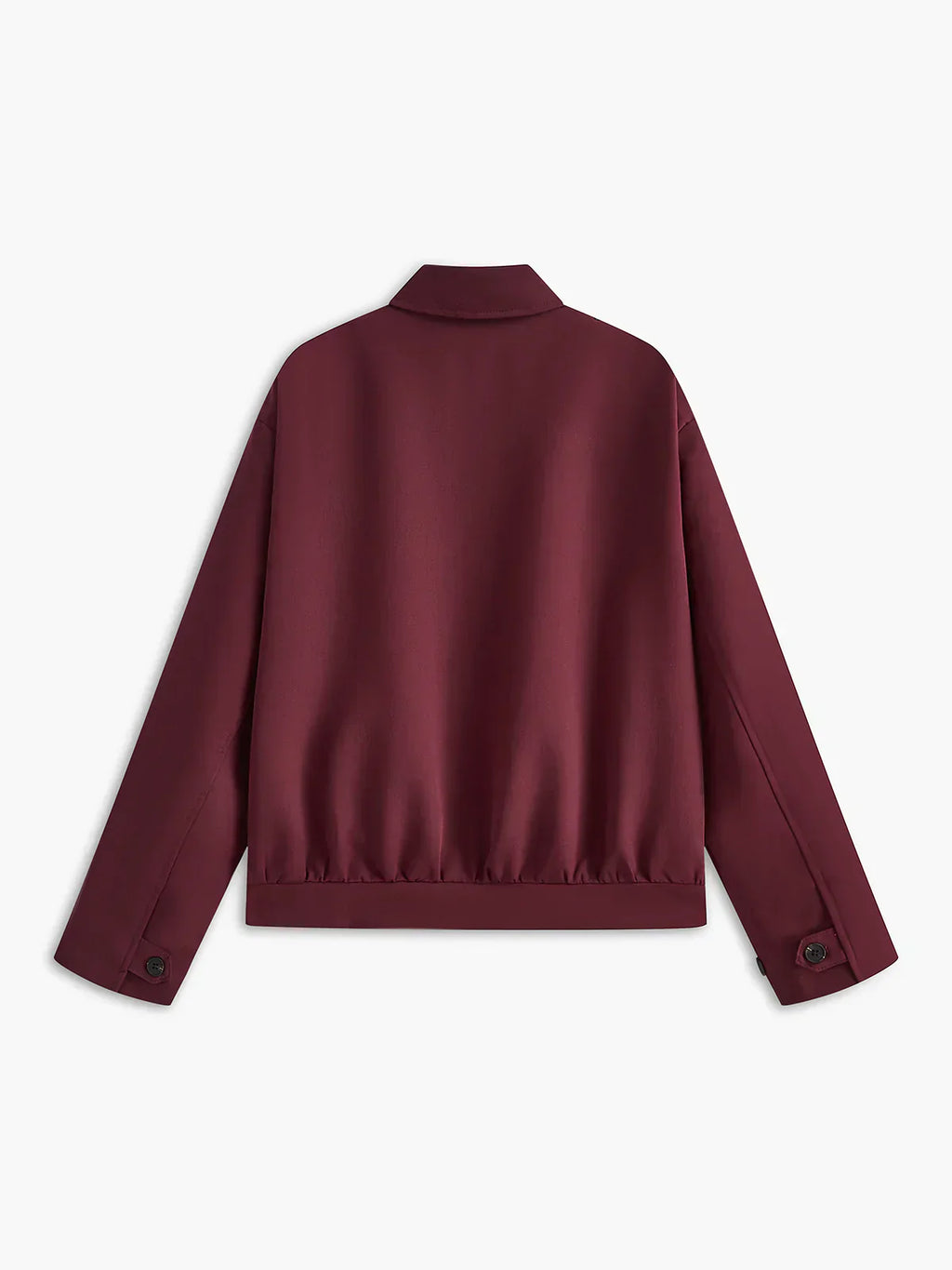 GR | Lapel Zipper Burgundy Jacket