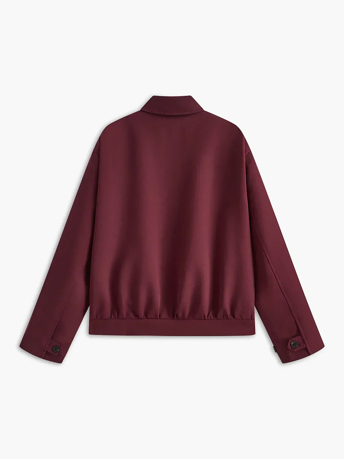 GR | Lapel Zipper Burgundy Jacket